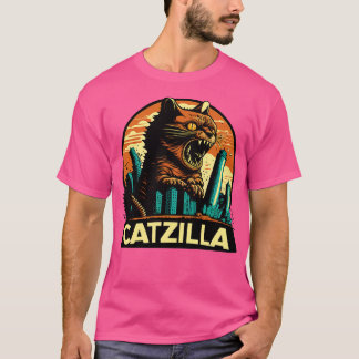 Kaiju Cat Monster Catzilla 8 T Shirt