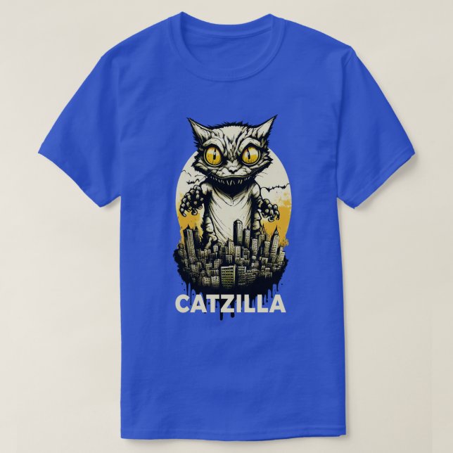 Kaiju Cat Monster Catzilla T Shirt (Design framsida)