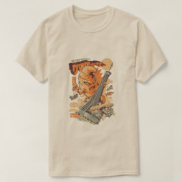 Kaiju Croissant Effel Paris T-shirt