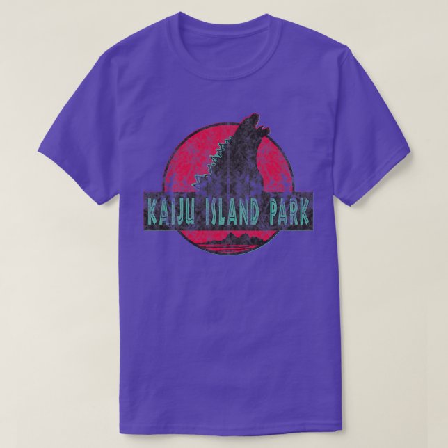 Kaiju Island Park, som drabbats T Shirt (Design framsida)