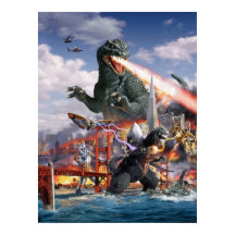 Kaiju Monster Dragon Dinosaur Battle