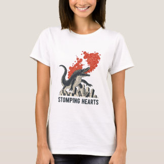 Kaiju-monster med stampande hjärtan t shirt