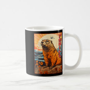 Kaiju Murmeldjur Monster Vintage Anime Manga Retro Kaffemugg