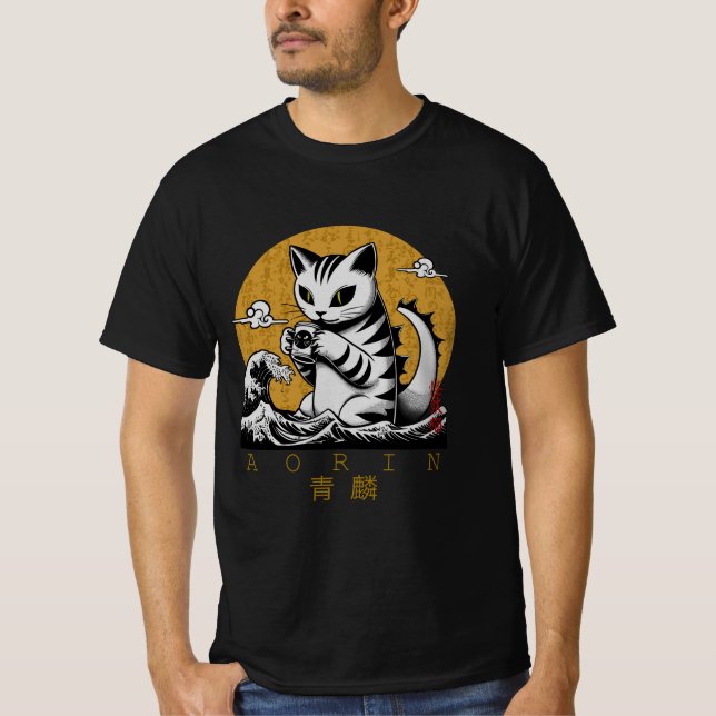 Kaiju Neko - AORIN T Shirt (Framsida)