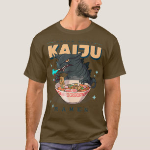 Kaiju Ramen Cat Japansk Cute Kawaii Anime T Shirt