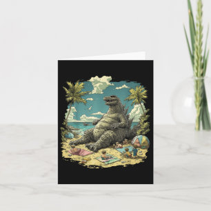 Kaiju Sitta Beach Japansk Anime Kort