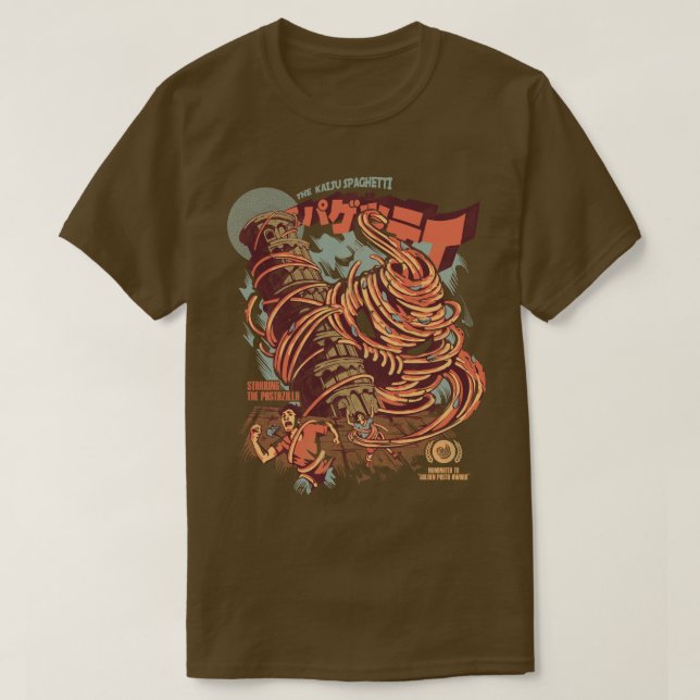 Kaiju Spaghetti T Shirt (Design framsida)