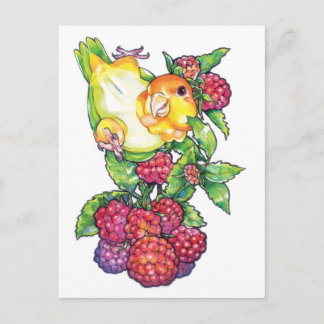 Kaik med hallon vykort