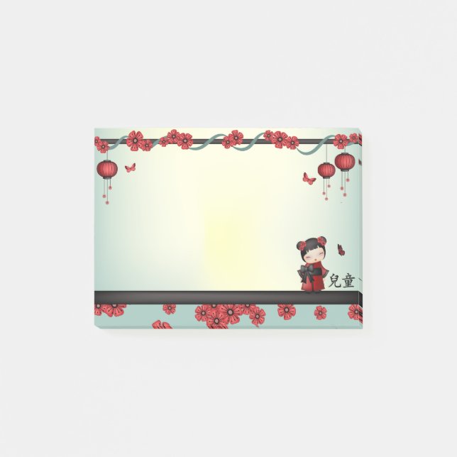 Kaiko Kokeshi "Child" Post-it Block (Framsida)