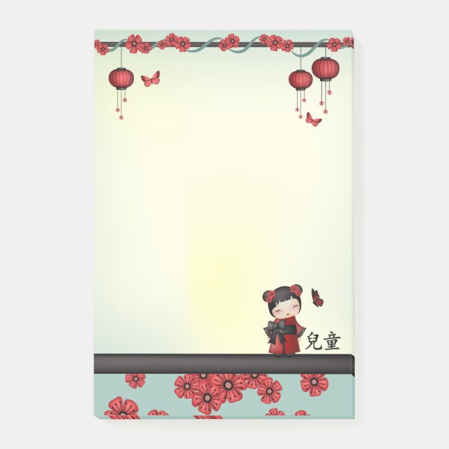 Kaiko Kokeshi "Child" Post-it Block (Framsida)