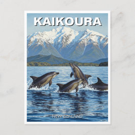 Kaikoura New Zealand Dolphins Travel Vykort