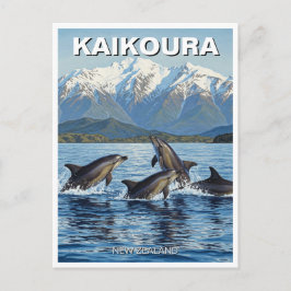 Kaikoura New Zealand Dolphins Travel Vykort