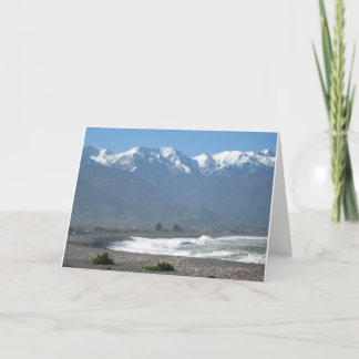Kaikoura nyazeeländskt Stilla havhälsningkort Kort