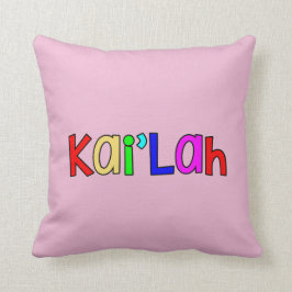 Kai'Lah - lysande primärt färg Kudde