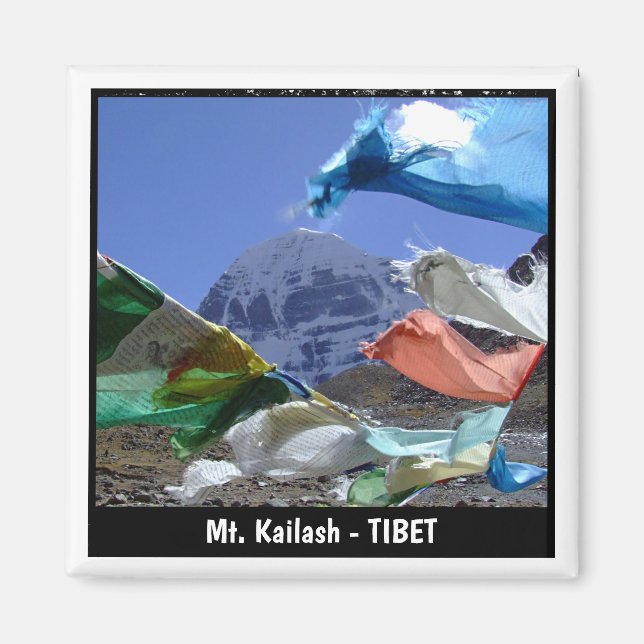 Kailash, Heliga berget, Tibet - Himalayas Magnet (Framsidan)
