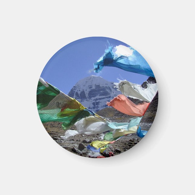 Kailash, Heliga berget, Tibet - Himalayas Magnet (Framsidan)