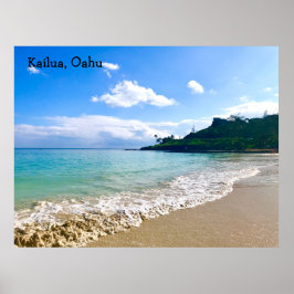 Kailua Beach, Oahu Poster