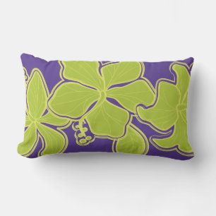 Kailua Hibiscus Hawaiian Reversible Lumbar Pillow Lumbarkudde