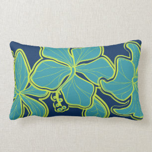 Kailua Hibiscus Hawaiian Reversible Lumbar Pillow Lumbarkudde