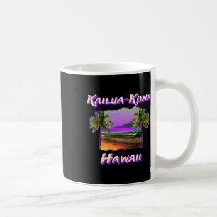 Kailua-kona Hawaii 1-stränder Kaffemugg