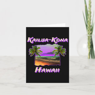 Kailua-kona Hawaii 1-stränder Kort