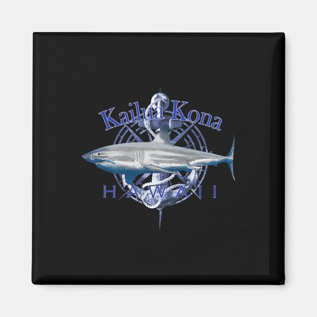 Kailua Kona Hawaii Nautical Sailing Boating  Magnet (Framsidan)