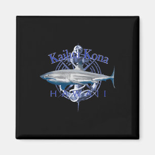 Kailua Kona Hawaii nautisk segling båtliv Magnet