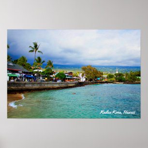 Kailua Kona, Hawaii ・ Oil Paint Digital Art Poster