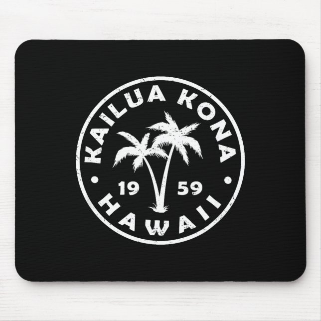 Kailua-kona Hawaii Palm Tree Mens Womens Girls Boy Musmatta (Framsidan)