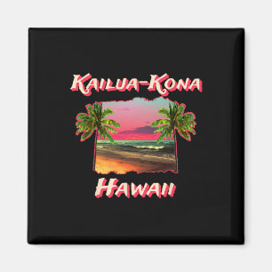 Kailua-kona Hawaiis stränder Magnet