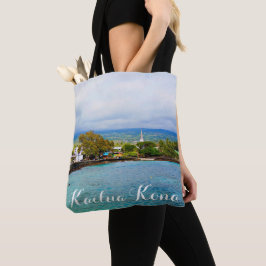 Kailua Kona Pier Hawaii Oil Paint Digital Art Tygkasse