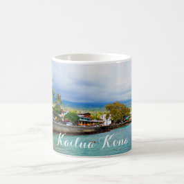 Kailua Kona pirHawaii olja målar Digital konst Kaffemugg