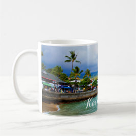 Kailua Kona pirHawaii olja målar Digital konst Kaffemugg