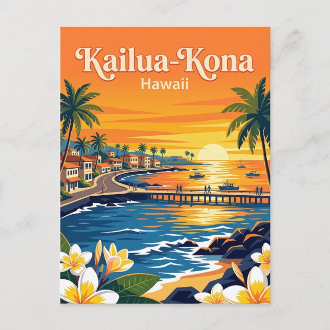 Kailua-Kona USA Vykort (Framsida)