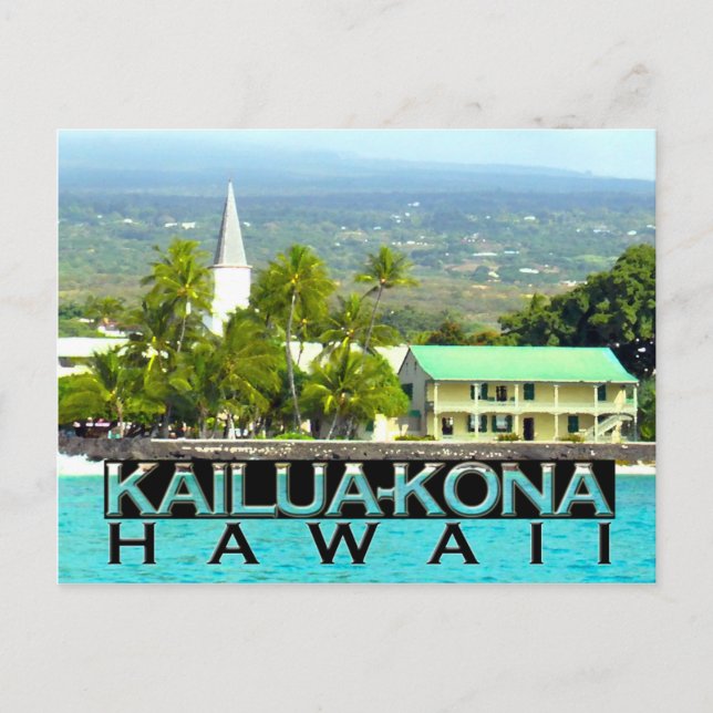 Kailua-Kona Vykort (Framsida)
