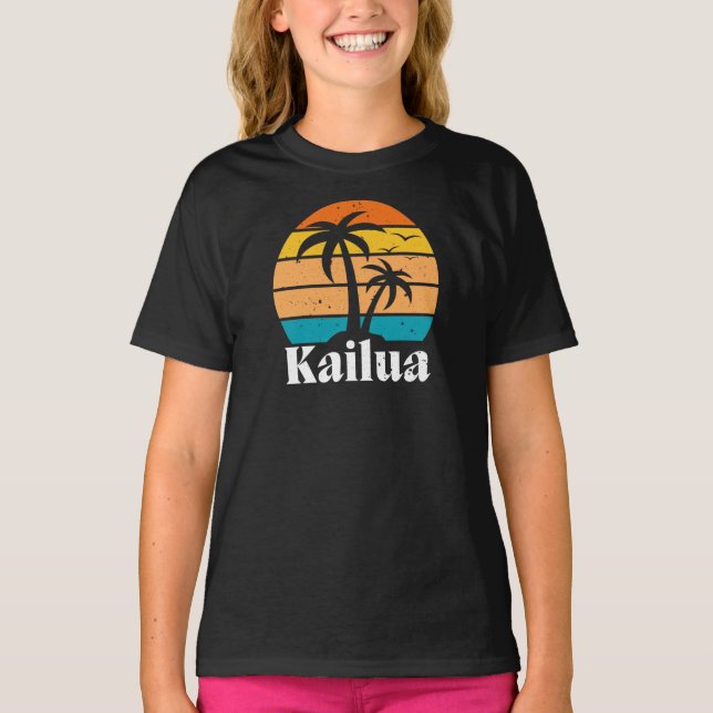 Kailua Retro Vintage T-Shirt (Framsida)