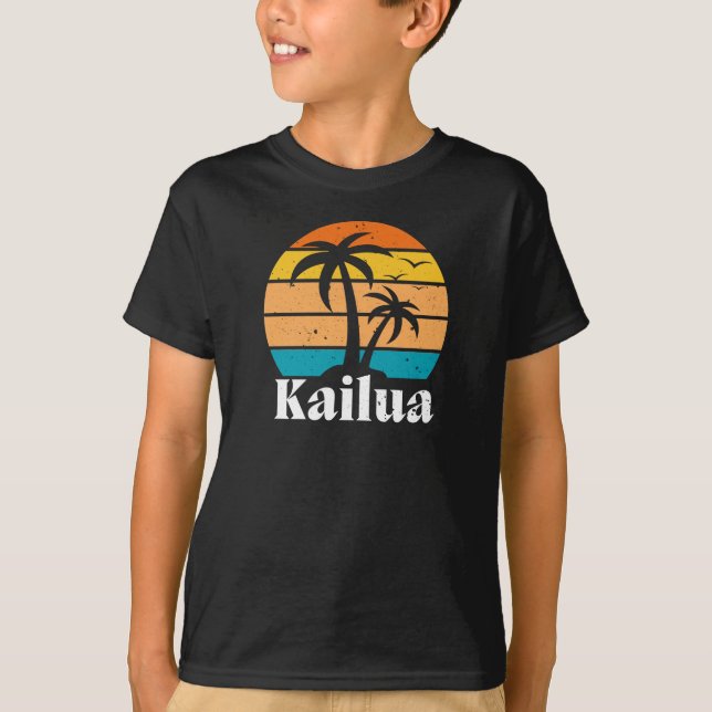 Kailua Retro Vintage T-Shirt (Framsida)