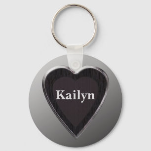 Kailyn Personlig Hjärtnyckelring av 369MyName Nyckelring