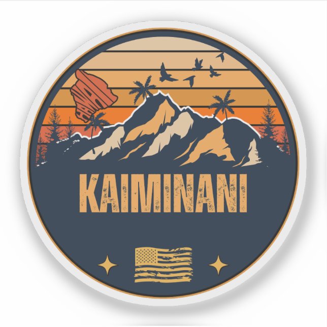 Kaiminani, Hawaii Klistermärken (Framsida)
