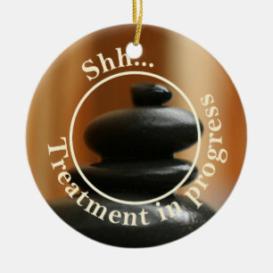 Kairn Meditation Stones stör inte Julgransprydnad Keramik