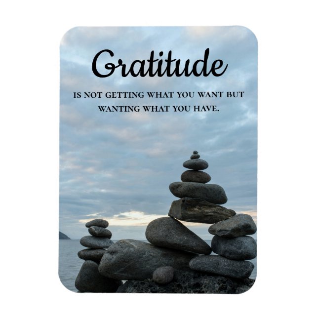 Kairn och Gratitude Magnet (Vertikal)