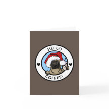 Kairn Terrier Coffee Älskare julkort