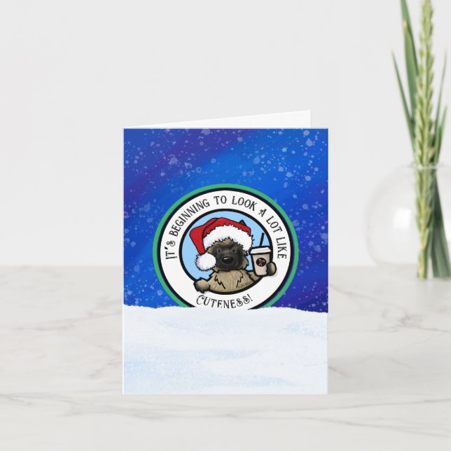 Kairn Terrier Coffee Älskare julkort Tack Kort (Framsida)