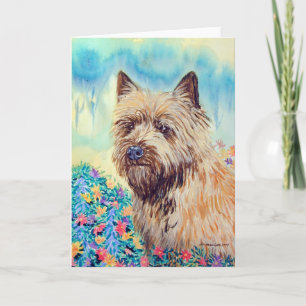 Kairn Terrier-hälsningskort Kort
