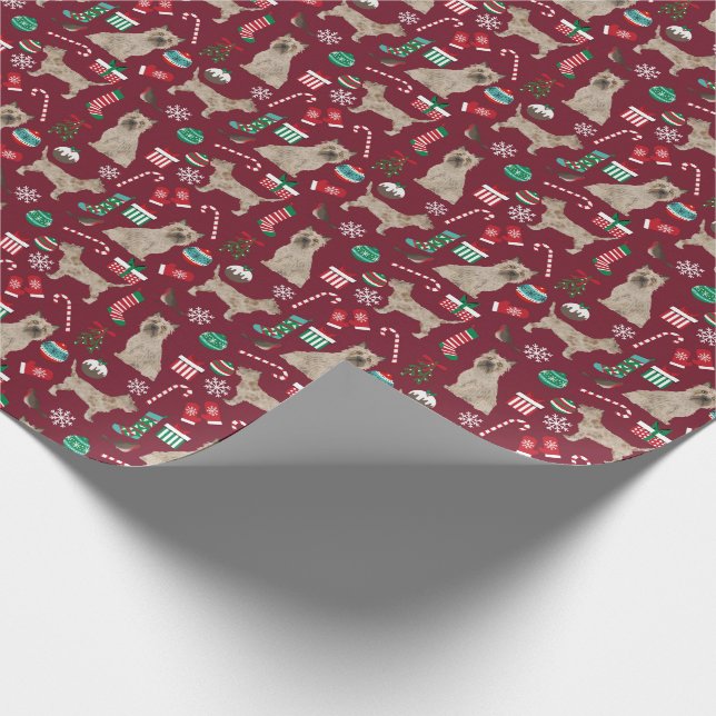 Kairn Terrier Hund jul helgdag Presentpapper (Hörn)