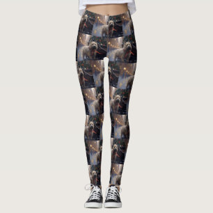 Kairn Terrier jul jul, helgsäsong Leggings
