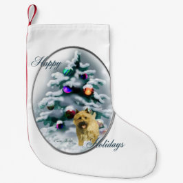 Kairn Terrier jul Liten Julstrumpa
