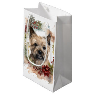 Kairn Terrier Juldagen Utandning Festive Valp