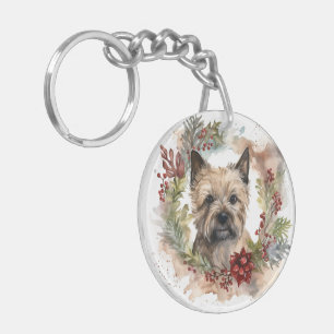 Kairn Terrier Juldagen Utandning Festive Valp
