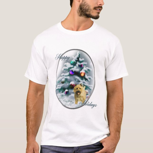 Kairn Terrier-julgåvor Tee Shirt (Framsida)